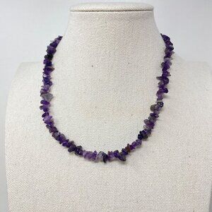 Amethyst Necklace February‎ Birthstone Purple Natural Purity Healing Quartz